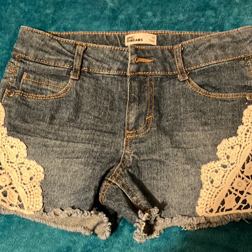Kids size 10 Jean shorts